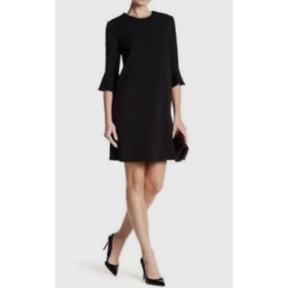 ABS Collection Bell Sleeve Sheath Dress Size XL Black NEW - Picture 1 of 10